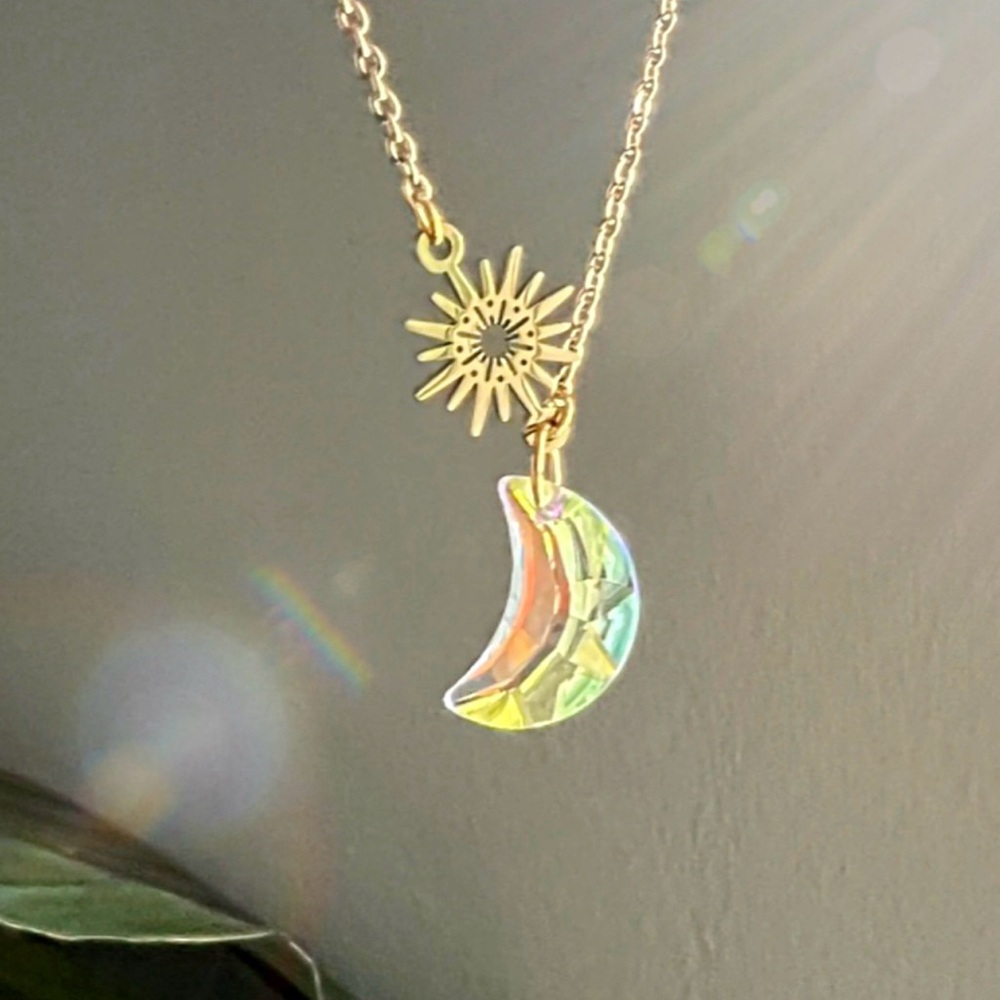 Crystal Moon Necklace